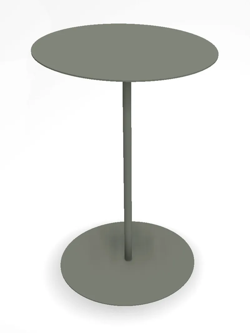 Hillerstorp Jet set Sidobord Ø45x67 cm, Grågrön