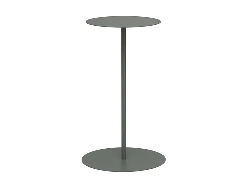 Hillerstorp Jet Set Sidobord Utomhus Ø35x67 cm Grågrön, Grågrön