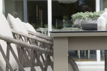 Hillerstorp Jet Set Matbord Utomhus 90 cm Beige - Beige - Utemöbler & utemiljö - Utebord & trädgårdsbord - Matbord utomhus