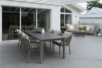 Hillerstorp Jet Set Matbord Utomhus 90 cm Beige - Beige - Utemöbler & utemiljö - Utebord & trädgårdsbord - Matbord utomhus