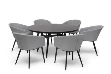 Utebord Hillerstorp Oxhult Ø145 cm Svart - Svart - Utemöbler & utemiljö - Utebord & trädgårdsbord - Matbord utomhus