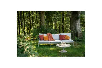 Hillerstorp Näsby Soffbord Utomhus Ø80 cm Sand - Sand - Utemöbler & utemiljö - Utebord & trädgårdsbord - Loungebord & soffbord utomhus