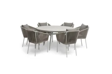 Hillerstorp Oxhult Utebord Ø145 cm Vit - Vit - Utemöbler & utemiljö - Utebord & trädgårdsbord - Matbord utomhus