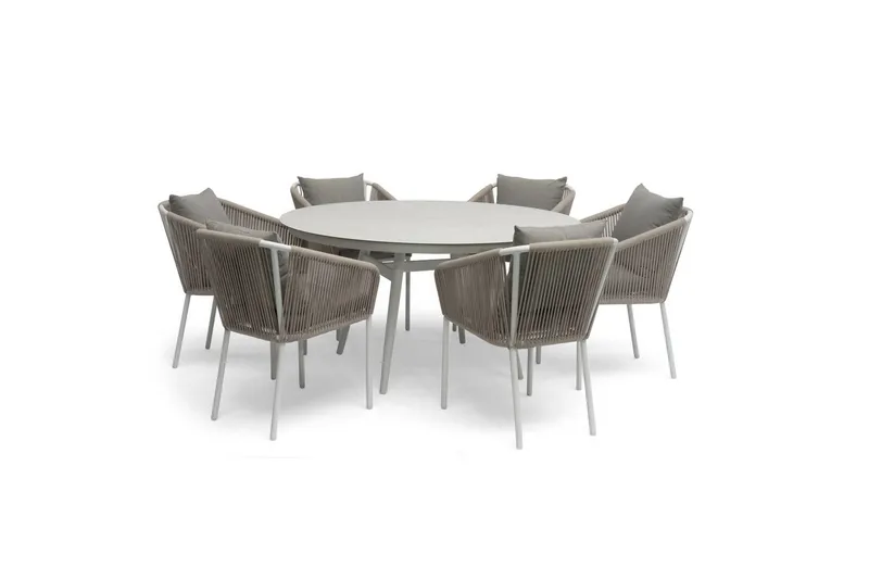 Hillerstorp Oxhult Utebord Ø145 cm Vit - Vit - Utemöbler & utemiljö - Utebord & trädgårdsbord - Matbord utomhus