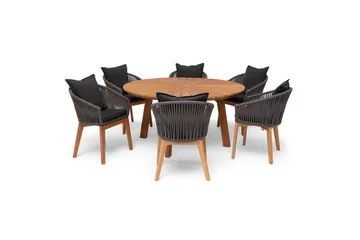 Hillerstorp Ringsjö Utebord Ø150 cm - Brun - Utemöbler & utemiljö - Utebord & trädgårdsbord - Matbord utomhus
