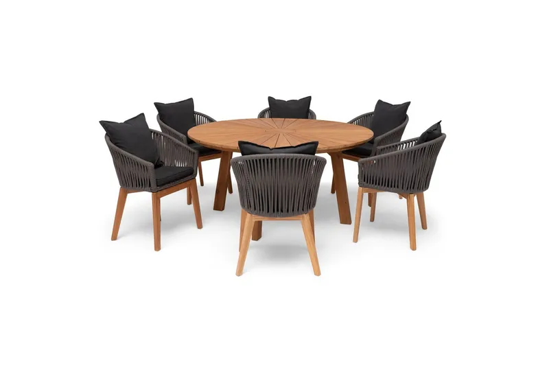 Hillerstorp Ringsjö Utebord Ø150 cm - Brun - Utemöbler & utemiljö - Utebord & trädgårdsbord - Matbord utomhus