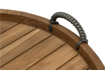 Himmelsnäs Runt Sidobord BrickUtebord och Avlastningsbord Utomhus 60 cm Trä - Brun - Utemöbler & utemiljö - Utebord & trädgårdsbord - Sidobord utomhus