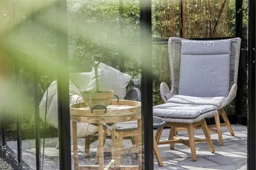 Himmelsnäs Runt Sidobord BrickUtebord och Avlastningsbord Utomhus 60 cm Trä - Brun - Utemöbler & utemiljö - Utebord & trädgårdsbord - Sidobord utomhus