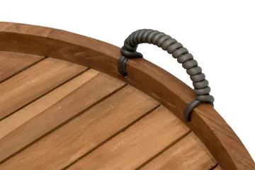 Hillerstorp Himmelsnäs Runt Sidobord BrickUtebord och Avlastningsbord Utomhus 60 cm Trä - Brun - Utemöbler & utemiljö - Utebord & trädgårdsbord - Sidobord utomhus