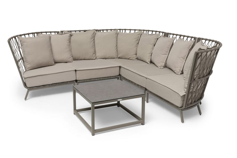 Soffbord Utomhus Hillerstorp Jet Set 70 x 70 cm Beige - Beige - Utemöbler & utemiljö - Utebord & trädgårdsbord - Loungebord & soffbord utomhus