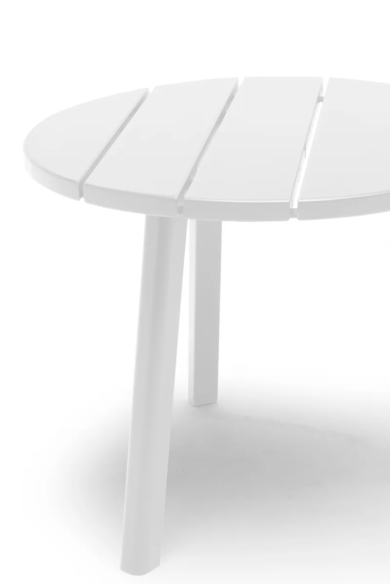 Hillerstorp Tennessee Sidobord Ø50 cm - Vit - Utemöbler & utemiljö - Utebord & trädgårdsbord - Sidobord utomhus