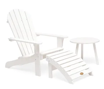 Hillerstorp Tennessee Sidobord Ø50 cm - Vit - Utemöbler & utemiljö - Utebord & trädgårdsbord - Sidobord utomhus