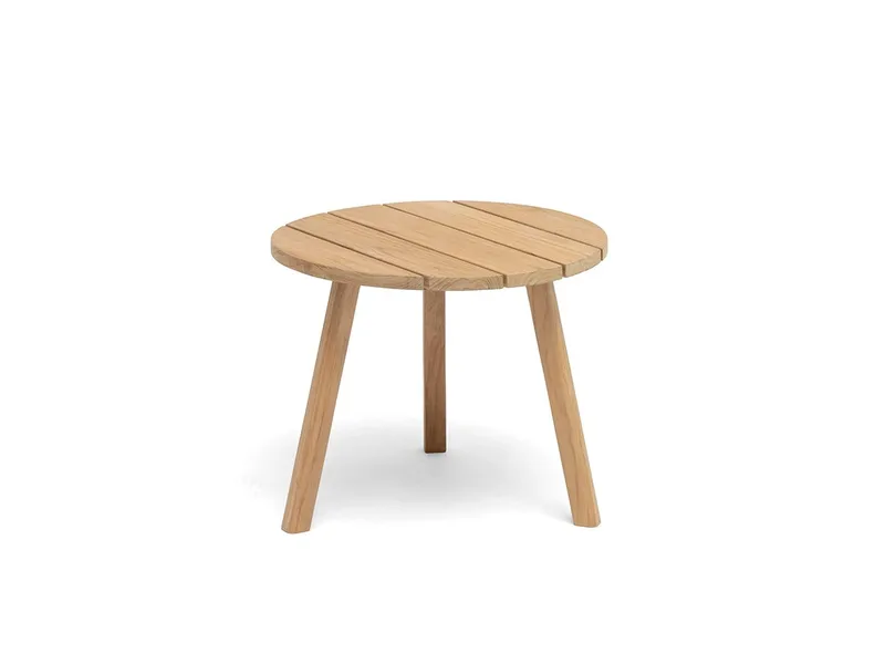 Hillerstorp Tennessee Sidobord Utomhus Ø50 cm Natur, Natur