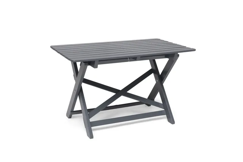 Hillerstorp Torpet Utebord 109x67 cm Stålgrå - Stålgrå - Utemöbler & utemiljö - Utebord & trädgårdsbord - Matbord utomhus