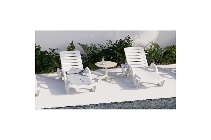 Indumati Sidobord Utomhus 60 cm - Beige - Utemöbler & utemiljö - Utebord & trädgårdsbord - Sidobord utomhus