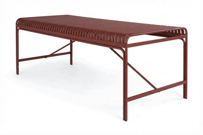 Jarva Rektangulärt Matbord Utomhus 90x200 cm i Metall - Röd - Utemöbler & utemiljö - Utebord & trädgårdsbord - Matbord utomhus