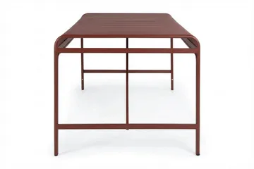 Jarva Rektangulärt Matbord Utomhus 90x200 cm i Metall - Röd - Utemöbler & utemiljö - Utebord & trädgårdsbord - Matbord utomhus