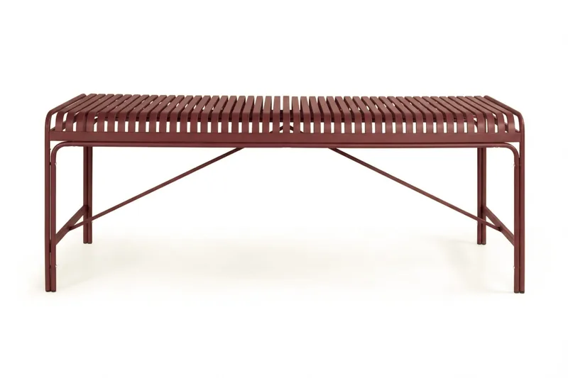 Jarva Rektangulärt Matbord Utomhus 90x200 cm i Metall - Röd - Utemöbler & utemiljö - Utebord & trädgårdsbord - Matbord utomhus