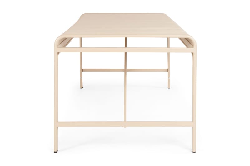 Jarva Stort Rektangulärt Matbord Utomhus 200 cm i metall - Beige - Utemöbler & utemiljö - Utebord & trädgårdsbord - Matbord utomhus