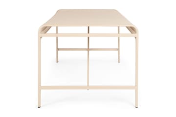 Jarva Stort Rektangulärt Matbord Utomhus 200 cm i metall - Beige - Utemöbler & utemiljö - Utebord & trädgårdsbord - Matbord utomhus