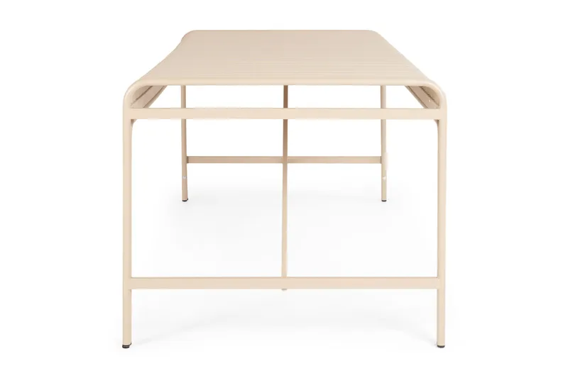 Jarva Stort Rektangulärt Matbord Utomhus 200 cm i metall - Beige - Utemöbler & utemiljö - Utebord & trädgårdsbord - Matbord utomhus