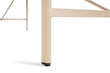 Jarva Stort Rektangulärt Matbord Utomhus 200 cm i metall - Beige - Utemöbler & utemiljö - Utebord & trädgårdsbord - Matbord utomhus