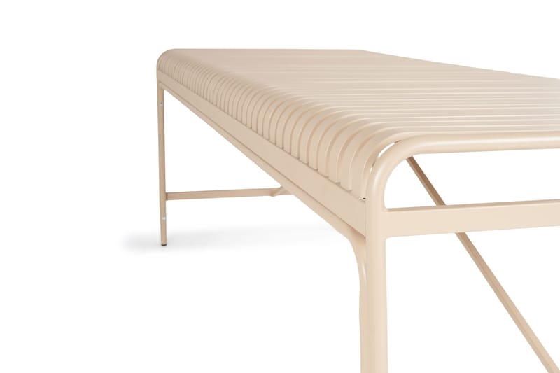 Jarva Stort Rektangulärt Matbord Utomhus 200 cm i metall - Beige - Utemöbler & utemiljö - Utebord & trädgårdsbord - Matbord utomhus