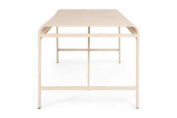 Jarva Stort Rektangulärt Matbord Utomhus 200 cm i metall - Beige - Utemöbler & utemiljö - Utebord & trädgårdsbord - Matbord utomhus