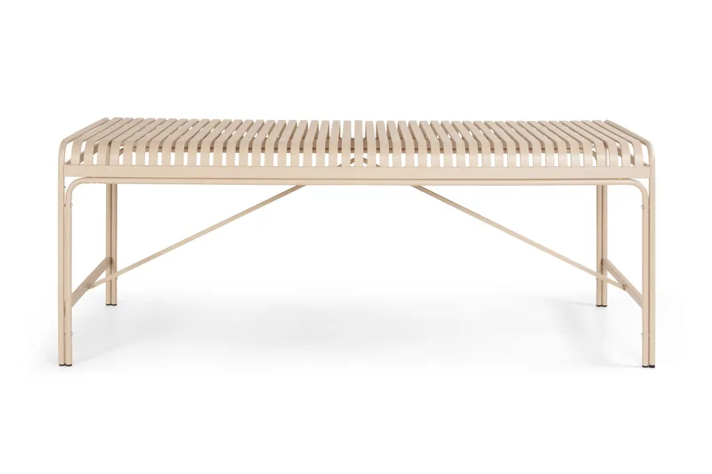 Jarva Stort Rektangulärt Matbord Utomhus 200 cm i metall - Beige - Utemöbler & utemiljö - Utebord & trädgårdsbord - Matbord utomhus