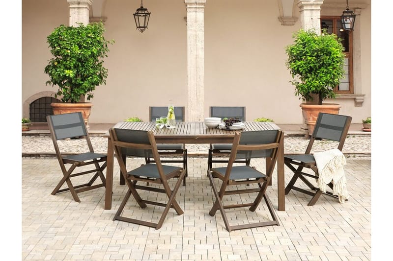 Kettelle Matbord Utomhus 100x180 cm - Mörkbrun - Utemöbler & utemiljö - Utebord & trädgårdsbord - Matbord utomhus