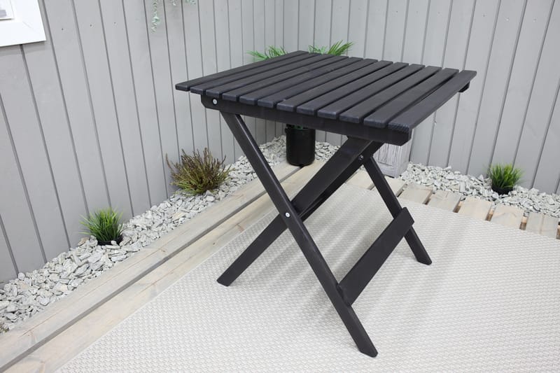 Klappbord Edilma 65 cm - Kaffesvart - Matbord utomhus