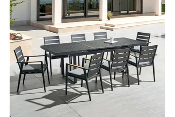 Koaldal Matbord Utomhus 90x180 cm - Svart - Utemöbler & utemiljö - Utebord & trädgårdsbord - Matbord utomhus