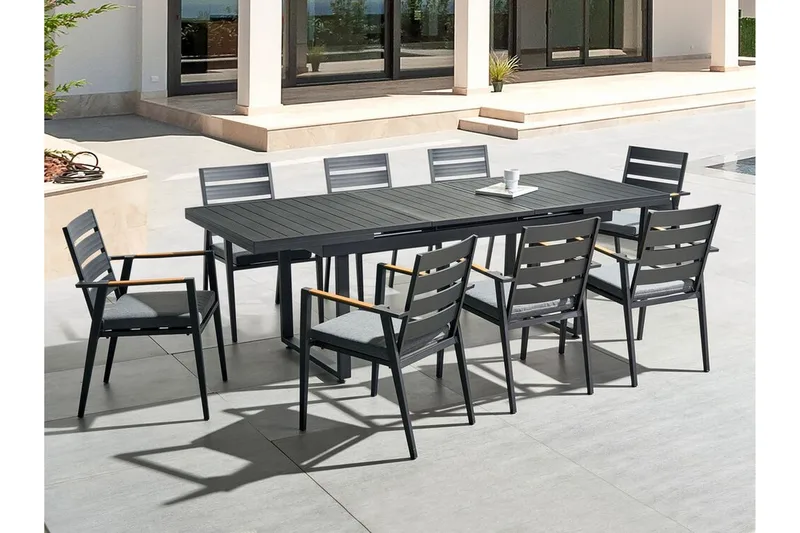 Koaldal Matbord Utomhus 90x180 cm - Svart - Utemöbler & utemiljö - Utebord & trädgårdsbord - Matbord utomhus