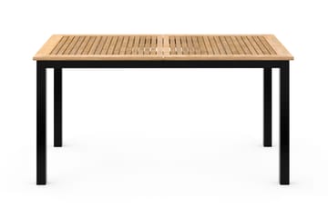 Las Vegas Förlängningsbart Matbord 152-210x90 cm - Svart / Natur - Utemöbler & utemiljö - Utebord & trädgårdsbord - Matbord utomhus