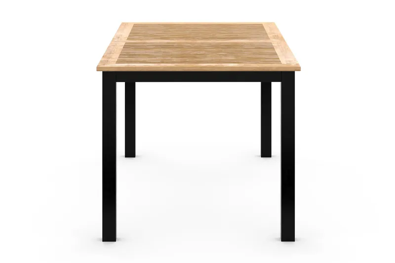 Las Vegas Förlängningsbart Matbord 152-210x90 cm - Svart / Natur - Utemöbler & utemiljö - Utebord & trädgårdsbord - Matbord utomhus