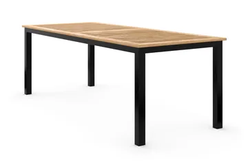 Las Vegas Förlängningsbart Matbord 220x280x100 cm - Svart / Natur - Utemöbler & utemiljö - Utebord & trädgårdsbord - Matbord utomhus