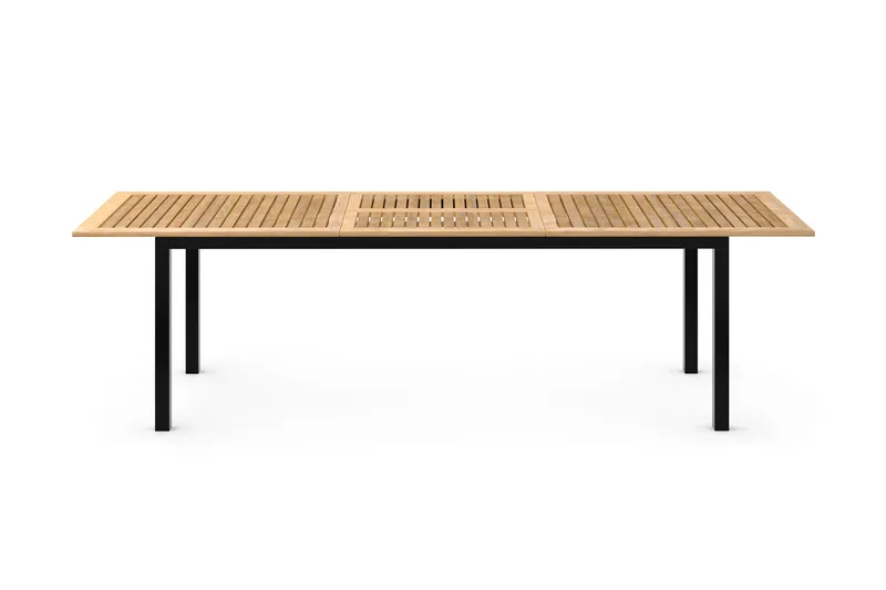 Las Vegas Förlängningsbart Matbord 220x280x100 cm - Svart / Natur - Utemöbler & utemiljö - Utebord & trädgårdsbord - Matbord utomhus