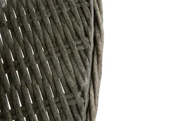 Marcus Stort Runt Matbord Utomhus 140 cm – Utebord i konstrotting med glasskiva för Uteplats och Trädgård - Grå - Utemöbler & utemiljö - Utebord & trädgårdsbord - Matbord utomhus