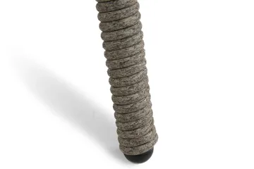 Marcus Stort Runt Matbord Utomhus 140 cm – Utebord i konstrotting med glasskiva för Uteplats och Trädgård - Grå - Utemöbler & utemiljö - Utebord & trädgårdsbord - Matbord utomhus