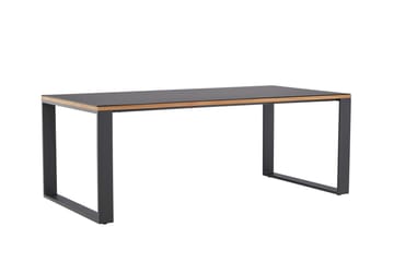 Matbord Aspvik 100x200 cm Svart - Svart - Utemöbler & utemiljö - Utebord & trädgårdsbord - Matbord utomhus