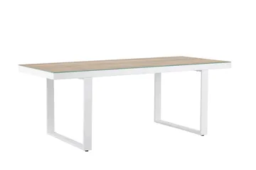 Merlo Matbord Utomhus 90x200 cm - Vit - Utemöbler & utemiljö - Utebord & trädgårdsbord - Matbord utomhus