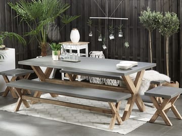 Matbord Olbia 200 cm - Grå - Utemöbler & utemiljö - Utebord & trädgårdsbord - Matbord utomhus