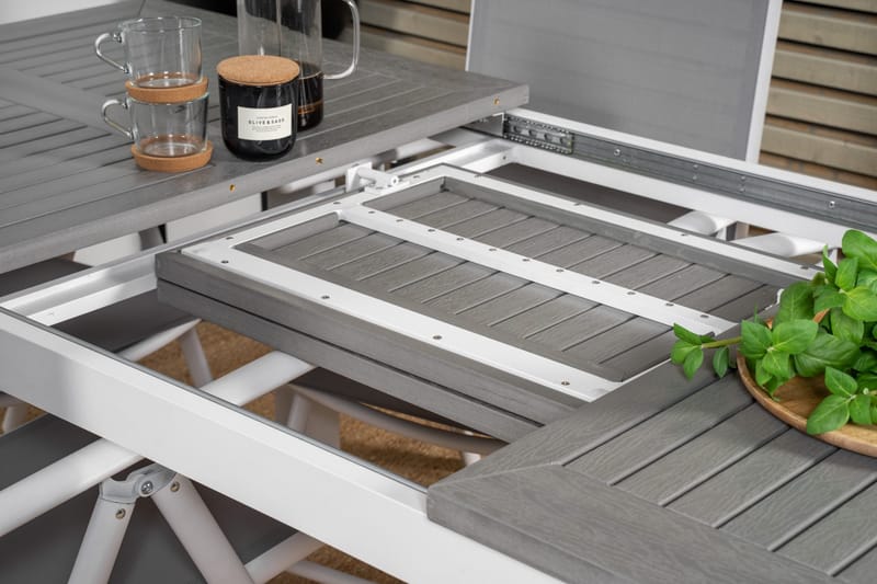 Albany Matbord Utomhus 152-210 cm - Grå/Vit - Utemöbler & utemiljö - Utebord & trädgårdsbord - Matbord utomhus