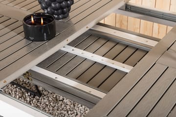 Albany Matbord Utomhus 152-210 cm - Grå/Vit - Utemöbler & utemiljö - Utebord & trädgårdsbord - Matbord utomhus