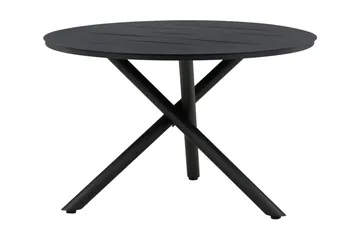 Alma Matbord Utomhus Rund 120 cm Svart - Venture Home - Utemöbler & utemiljö - Utebord & trädgårdsbord - Matbord utomhus