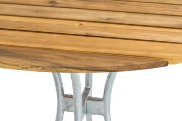 Arild Litet Runt Matbord Utomhus 110 cm - Utebord i Akaciaträ för Trädgård och Altan - Ljusbrun Natur - Utemöbler & utemiljö - Utebord & trädgårdsbord - Matbord utomhus