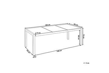 Bacoli Matbord Utomhus 180 cm - Grå - Utemöbler & utemiljö - Utebord & trädgårdsbord - Matbord utomhus