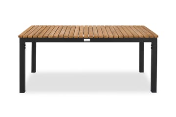 Bahamas Soffbord Utomhus 110x60 cm Utebord i Teak med aluminium ben - Brun / Svart - Utemöbler & utemiljö - Utebord & trädgårdsbord - Matbord utomhus