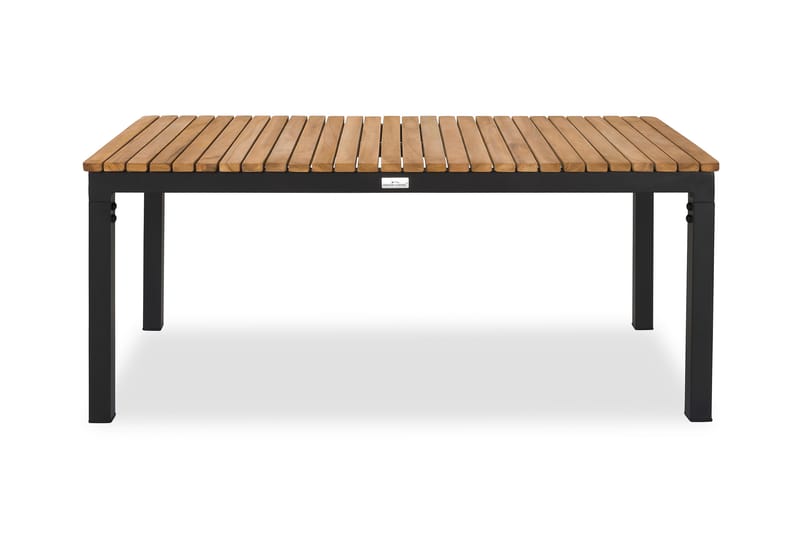 Bahamas Soffbord Utomhus 110x60 cm Utebord i Teak med aluminium ben - Brun / Svart - Utemöbler & utemiljö - Utebord & trädgårdsbord - Matbord utomhus