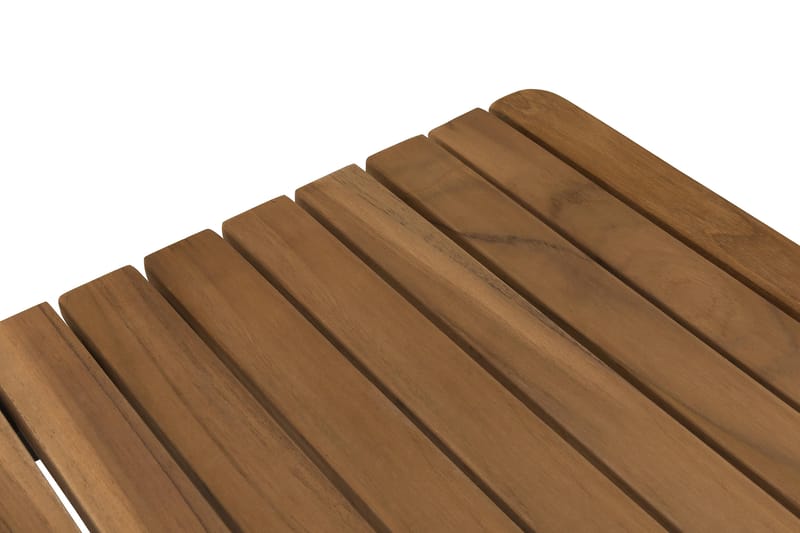Bahamas Soffbord Utomhus 110x60 cm Utebord i Teak med aluminium ben - Brun / Svart - Utemöbler & utemiljö - Utebord & trädgårdsbord - Matbord utomhus